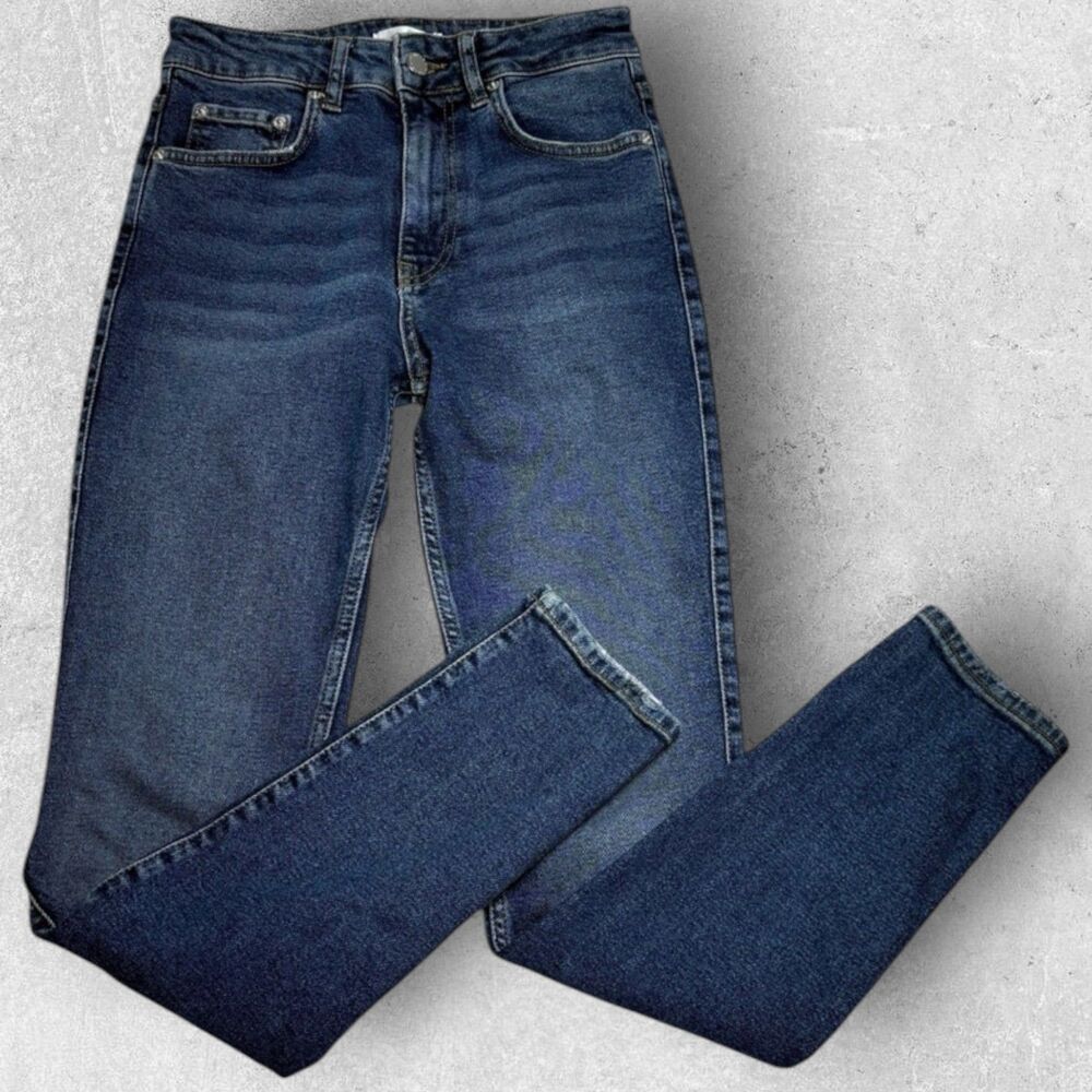Anine Bing Womens Mid Rise Skinny Jeans Size 24 Blue Classic Denim